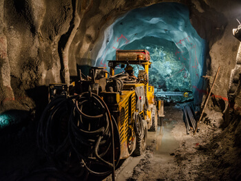 View inside of a mine